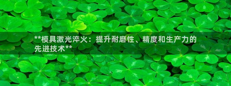 15vip太阳集团：**模具激光淬火：提升耐磨性、精度和生产力的
先进技术**