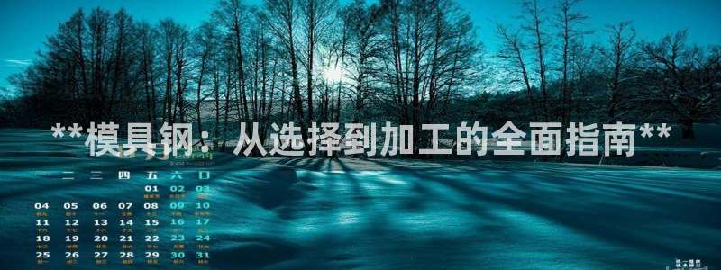 太阳集团tcy8722查封了：**模具钢：从选择到加工的全面指南**