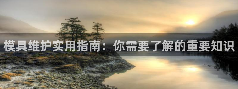 太阳app软件：模具维护实用指南：你需要了解的重要知识