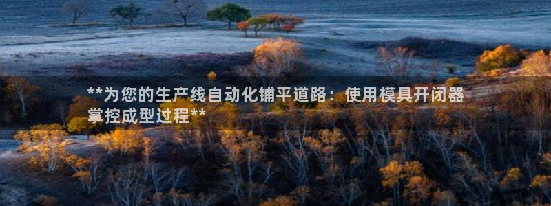 太阳成集团游戏：**为您的生产线自动化铺平道路：使用模具开闭器
掌控成型过程**