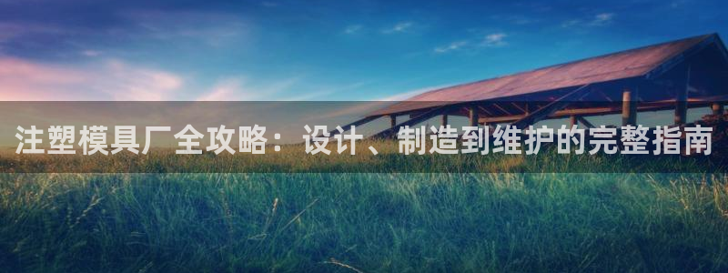 太阳成集团电子游戏：注塑模具厂全攻略：设计、制造到维护的完整指南